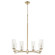 Merrick Six Light Chandelier in Aged Silver Leaf (19|674660)