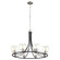 Clarion Eight Light Chandelier in Textured Black w/ Satin Nickel (19|67286965)