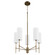 Hamilton Five Light Chandelier in Dark Brass (19|663581)