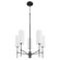 Hamilton Five Light Chandelier in Matte Black (19|663559)