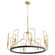 Howe Eight Light Chandelier in Textured Black|Aged Brass (19|6586980)