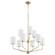 Harmony Nine Light Chandelier in Aged Brass (19|657980)