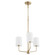 Harmony Three Light Chandelier in Aged Brass (19|657380)