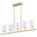 Harmony Five Light Chandelier in Aged Brass (19|647580)