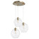 Numen Three Light Pendant in Aged Brass (19|6380)
