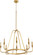 Marquee Eight Light Chandelier in Gold Leaf (19|6314874)