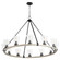 Paxton 12 Light Chandelier in Textured Black w/ Weathered Oak Finish (19|63126941)