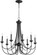 Brooks Eight Light Chandelier in Textured Black (19|6250869)