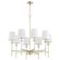 Belshaw Eight Light Chandelier in Aged Silver Leaf (19|624860)