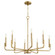 Tempo Eight Light Chandelier in Aged Brass (19|6210880)