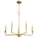 Tempo Six Light Chandelier in Aged Brass (19|6210580)