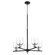 Monarch Five Light Chandelier in Textured Black|Satin Nickel (19|61056965)