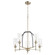 Espy Five Light Chandelier in Textured Black w/ Aged Brass (19|60756980)