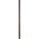 6 in. Downrods Downrod in Toasted Sienna (19|60644)