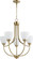 Enclave Five Light Chandelier in Aged Brass (19|6059580)