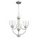 Enclave Three Light Chandelier in Satin Nickel w/ Clear/Seeded (19|60593265)