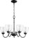 6041 Chandeliers Five Light Chandelier in Textured Black (19|6041569)