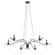 Lorelei Six Light Chandelier in Matte Black (19|602659)