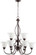 Spencer Nine Light Chandelier in Oiled Bronze|Satin Opal (19|60109186)