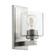 KAPLAN One Light Wall Mount in Satin Nickel|Clear Seeded (19|56691265)