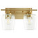 Veno Two Light Vanity in Aged Brass (19|558280)