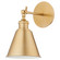 Metal Cone Lighting One Light Wall Mount in Aged Brass (19|539080)