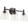 Rossington Three Light Vanity in Oiled Bronze w/ Clear/Seeded (19|51223286)