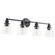 Dunbar Four Light Vanity in Textured Black (19|509469)