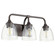 Enclave Three Light Vanity in Oiled Bronze|Clear Seeded (19|50593286)