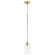 Tribute One Light Pendant in Aged Brass (19|337480)