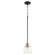 Monarch One Light Pendant in Textured Black w/ Aged Brass (19|3106980)