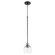 Monarch One Light Pendant in Textured Black|Satin Nickel (19|3106965)