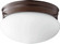 3023 Opal Mushrooms Two Light Ceiling Mount in Oiled Bronze|Satin Opal (19|3023886)