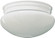 3015 Plain Mushrooms Two Light Ceiling Mount in White (19|301586)