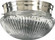 3012 Ribbed Mushrooms One Light Ceiling Mount in Satin Nickel (19|3012665)