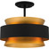 Quoizel Semi-Flush Mount Three Light Semi Flush Mount in Earth Black (10|QSF5570EK)