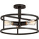 New Harbor Three Light Semi-Flush Mount in Western Bronze (10|NHR1715WT)