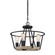 Brockton Four Light Semi-Flush Mount in Grey Ash (10|BRT1717GK)