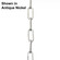 Accessory Chain - Square Profile Chain in Brushed Nickel (54|P875509)