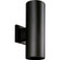 Cylinder Two Light Outdoor Wall Mount in Black (54|P571331)