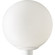 Globe One Light Post Lantern in White (54|P542660)