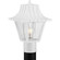 Mansard One Light Post Lantern in White (54|P541430)