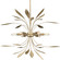 Mariposa Six Light Pendant in Antique Gold (54|P500415168)