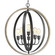 Conestee Six Light Pendant in Graphite (54|P500094143)