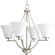 Bravo Four Light Chandelier in Brushed Nickel (54|P462209) Bravo Four Light Chandelier in Brushed Nickel (54|P462209)