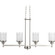 Alexa Four Light Linear Chandelier in Brushed Nickel (54|P461909)