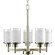 Alexa Five Light Chandelier in Brushed Nickel (54|P445909)