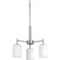 Replay Three Light Chandelier in Brushed Nickel (54|P431809)