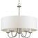 Drum Shade Five Light Chandelier in Brushed Nickel (54|P421709)