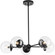 Atwell Five Light Chandelier in Matte Black (54|P40032531M)